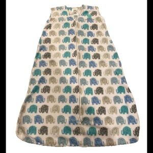 Halo Sleepsack Large 12-18 months 22-28lbs Elephant Print Fleece